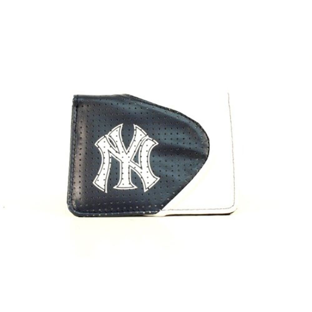 MLB New York Yankees Perfect Wallet Zipper Women's Pocket Team Logo New White